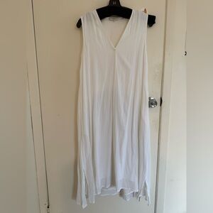 Vince Elegant White Sleeveless Dress